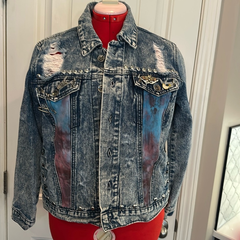 Inhaler one of a kind, custom made denim jacket